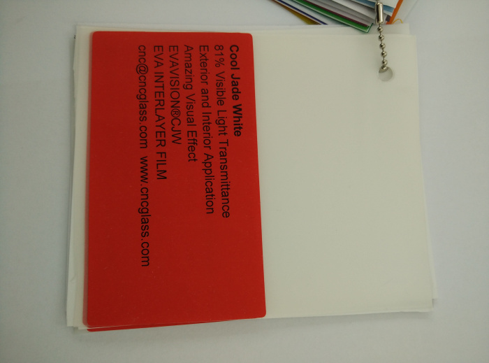 Cool Jade White Ethylene Vinyl Acetate Copolymer EVA interlayer film for laminated glass safety glazing (34)