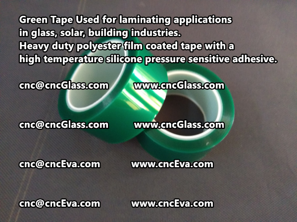 Green Tape is designed for laminating applications in glass laminate, solar encapsulation, automotive, aerospace, and electrical Mechanical industries (8)