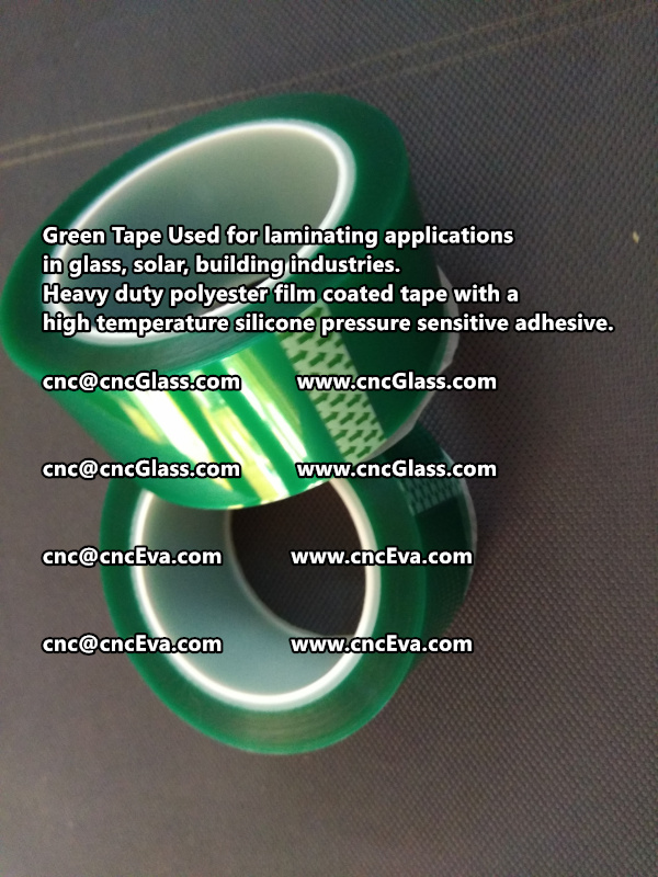 Green tape is made of Heavy duty polyester film coated tape with a high temperature silicone pressure sensitive adhesive (3)